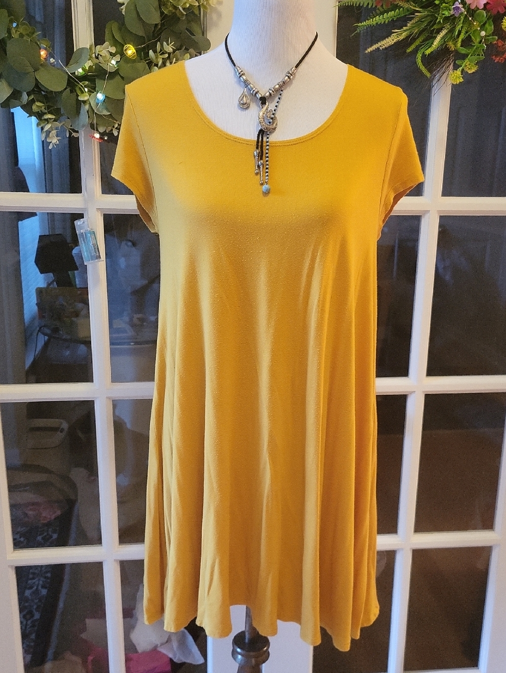 Poetry Mustard Yellow Mini Dress